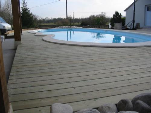 Terrasse en Pin local classe4 - kit de 3m²